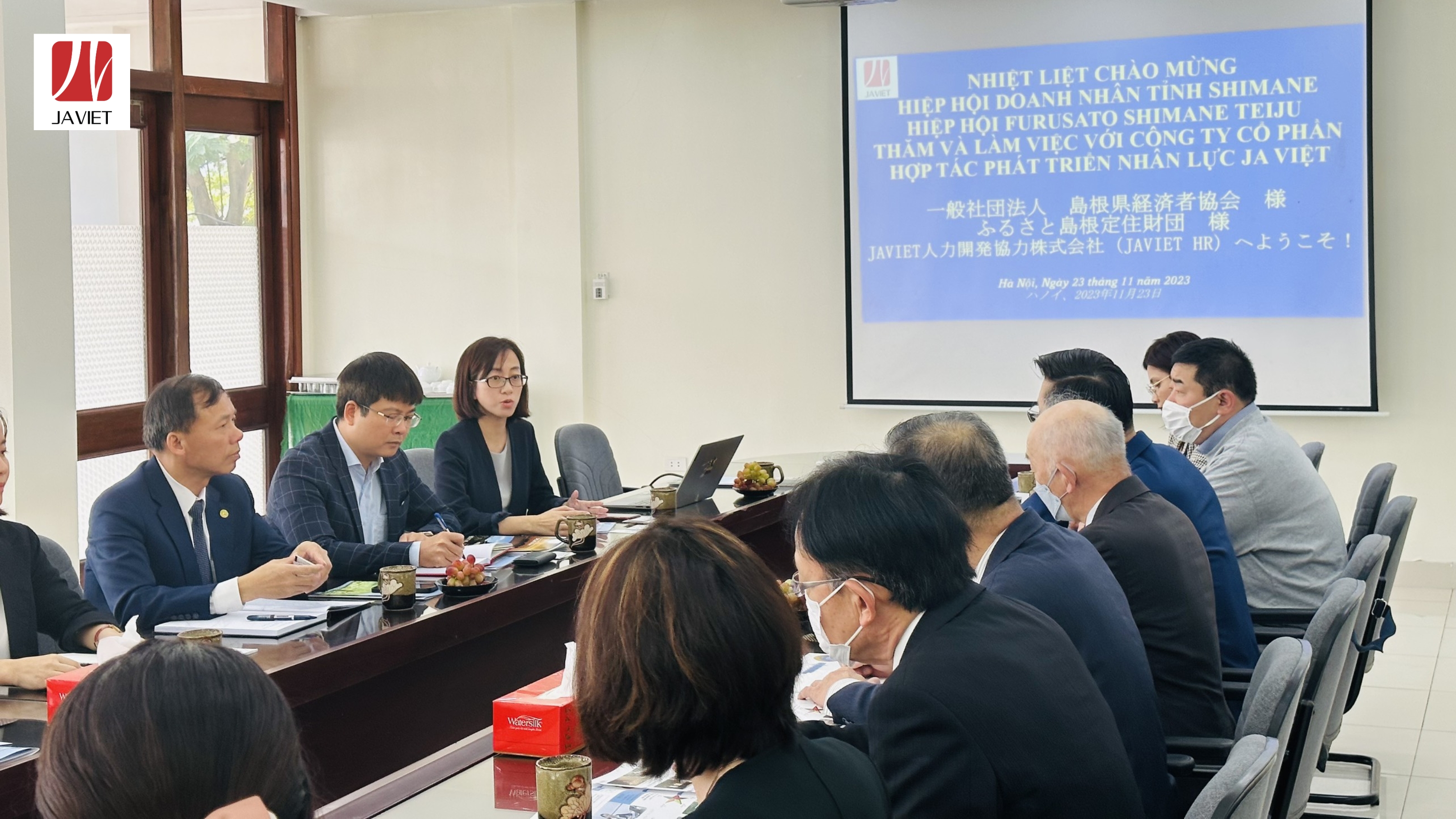 Gặp Mặt Hiệp Hội Doanh Nhân Tỉnh Shimane Làm Việc Tại Công Ty JAVIET (2)